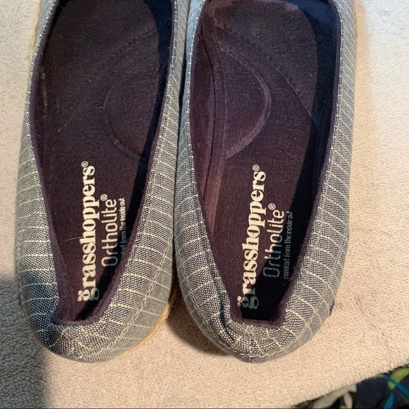 Grasshoppers Women's Slip On Shoes Sz 8 Blue White Flat Comfort Espadrille - Picture 9 of 10